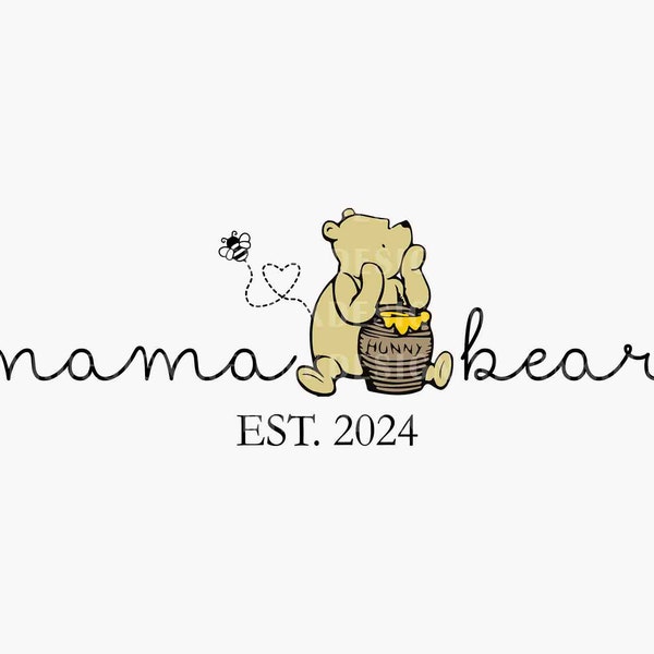 Retro Mama Bear SVG, Mother's Day Svg, Mom Life Svg, Mother Day Gift, Mom Sublimation, Mama Shirt Design, Family Vacation, Digital Download