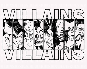 Halloween Villains SVG, Villains Svg, Halloween Svg, Bad Witches Club Svg, Spooky Season Svg, Trick Or Treat Svg, Trendy Halloween Shirt Svg