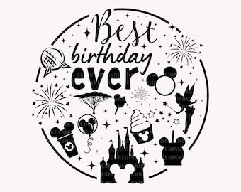 Best Birthday Ever Svg, Magical Birthday Svg, Birthday Shirt Svg, Magical Castle Svg, Vacay Mode Svg, Birthday Party Svg, Birthday Trip Svg