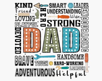 Father PNG, Best Dad Ever Png, Father's Day PNG, Gifts For Men, Png File, Dad Sublimation Design, Dad Shirt Design, Happy Father's Day