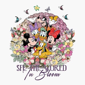 Flower Garden Festival PNG, Mouse And Friends Png, Family Trip 2024 Png,Family Vacation Png, Vacay Mode Png, Magical Kingdom Png, Png File