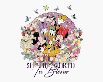Flower Garden Festival PNG, Mouse And Friends Png, Family Trip 2024 Png,Family Vacation Png, Vacay Mode Png, Magical Kingdom Png, Png File