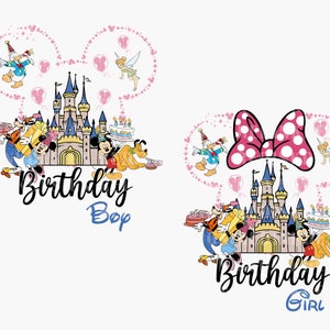 Bundle Birthday Boy SVG, Birthday Girl Svg, Magical Birthday Svg, Birthday Shirt Svg, Mouse Birthday Svg, Birthday Squad Svg, Birthday Shirt