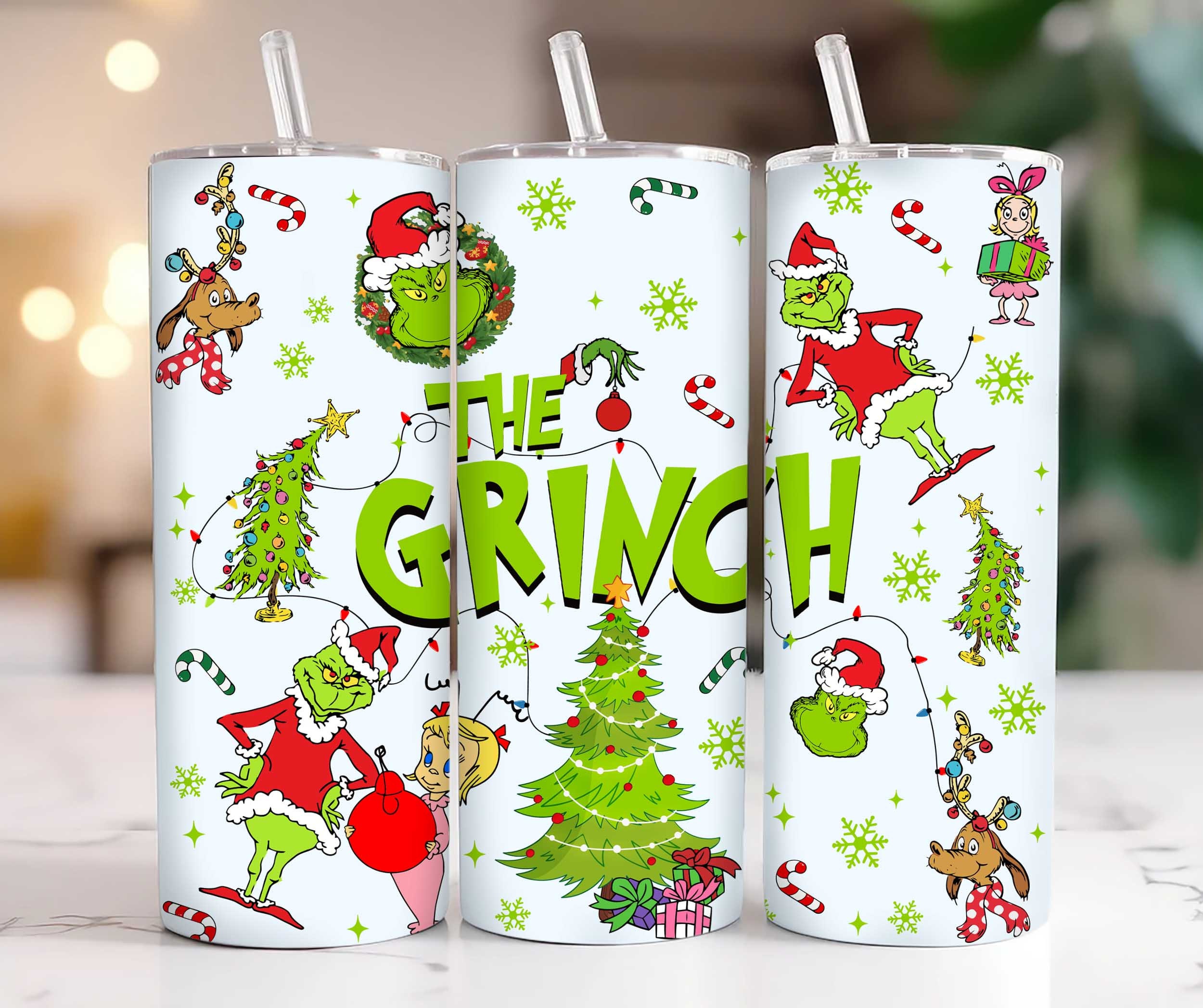 Grinch Wrap For Straight Tumbler-310