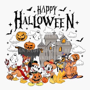 Halloween Mouse And Friends PNG, Halloween Png, Halloween Skeleton Png, Spooky Season Png, Trick Or Treat Png, Halloween Masquerade Png