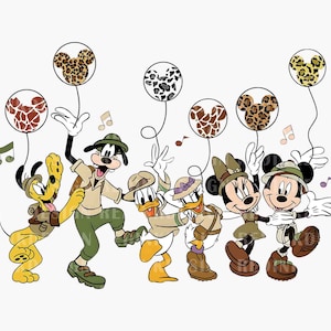 Mouse And Friends Animal Kingdom PNG, Animal Kingdom Png, Family Vacation Png, Magical Kingdom Png, Family Vacation Shirt, Vacay Mode Png
