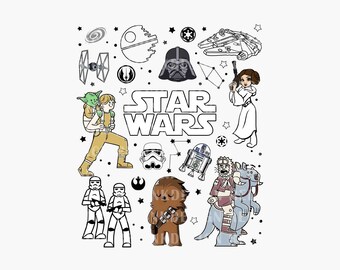 Galaxy War Doodle PNG, Galaxy War Png, Vacaciones familiares Png, Viaje familiar, Modo vacay, Camisa a juego familiar, Que el 4 esté contigo Png