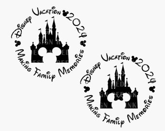 Bundle Making Family Memories 2024 SVG, World Trip 2024 Svg, Magical Kingdom Svg, Family Vacation Svg, Magical Castle Svg, Family Trip Shirt