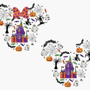 Bundle Trick Or Treat PNG, Halloween Mouse Cople PNG, Halloween Castle Png, Pumpkin Png, Boo Png, Spooky Season Png, Halloween Costume Png