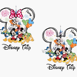 Custom Name Bundle Family Trip 2024 PNG, World Trip 2024 Png, Magical Kingdom Png, Family Vacation Png, Vacay Mode Png, Mouse Vacation Png