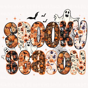 Preppy Halloween Spooky png, Retro Halloween png, Spooky Season png, Halloween Spooky Sublimation Png, Gothic Halloween, Halloween Shirt png