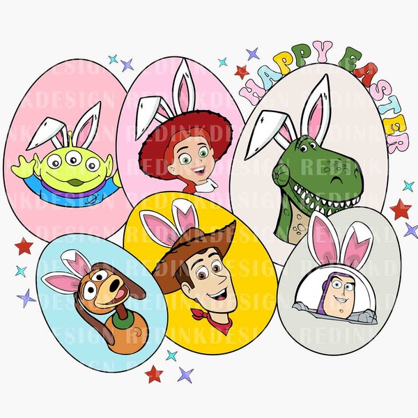 Happy Easter Day SVG, Eggs Easter Day Svg, Bunny Toy Magic Svg, Easter Bunny Svg, Magical Kingdom Svg, Cartoon Easter Svg, Digital Download