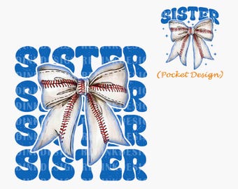Baseball Sissy Bow Png, Baseball Blue Png, Sister Baseball Coquette Bow Png, Baseball Season Sublimation Design, Game Day, Baseball Sis Png