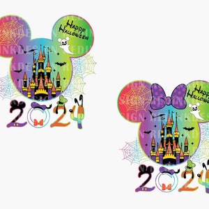 Bundle Happy Halloween PNG, Spooky Vibes Png, Trick Or Treat Png, Boo Png, Mouse Head Png, Halloween Magical Castle, Halloween 2024 Png