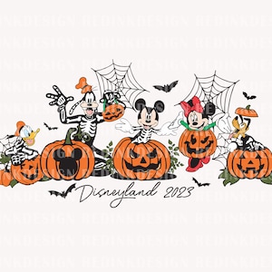 Halloween Mouse And Friends PNG, Halloween Png, Halloween Pumpkin Png, Spooky Season Png, Trick Or Treat Png, Halloween Masquerade Png