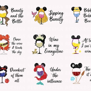 Princess Wine Glass SVG, Princess Drinking Svg, Princesses Svg, Princess Png, Vacay Mode Svg, Magical Kingdom Svg, Family Matching Shirt Svg