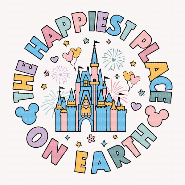 The Happiest Place On Earth Svg, Magical and Fabulous Svg, Family Trip, Buntes Vacay Mode Svg, Magical Kingdom Svg Png, Magic Castle Shirt