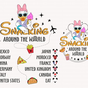 Snacking Around The World Png, World Trip Png, Family Vacation Png, Fabulous Trip Png, Family Trip Png, Vacay Mode Svg, Digital Download