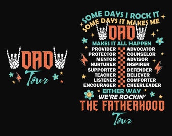 Fatherhood Tour PNG, Father's Day Png, Dad Png, Best Dad Ever Png, Dad Life Png, Dad Shirt Design, Father's Day, Gift For Men, Png Files