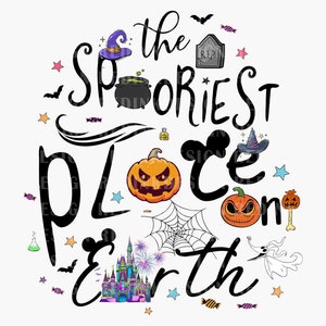 The Spooriest Place On Earth PNG, Halloween Png, Spooky Vibes Png, Trick Or Treat Png, Halloween Castle Png, Halloween Boo Png, Fall Png