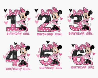 Bundle Birthday Girl SVG, It's My Birthday Svg, Birthday Shirt Design, Mouse Birthday Svg, Birthday Party Svg, Magical Birthday Girl Svg