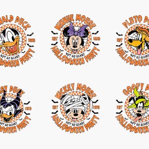 Halloween Mouse And Friend PNG Bundle, Halloween Png, Not So Scary Halloween Png, Spooky Season Png, Trick Or Treat Png, Halloween Party Png