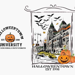 Halloween Townn University 1998 PNG Bundle, Halloween Pumpkin Png,  Spooky Vibes Png, Trick Or Treat Png, Boo Png, Halloween Shirt Png