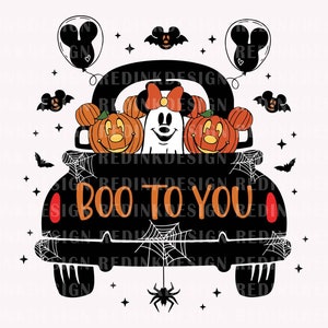 Booo Too Youu SVG, Halloween SVG, Halloween Truck SVG, Straszny SVG, Dynia SVG, Cukierek albo psikus SVG, Koszulka Halloween Png SVG Plik Cricut