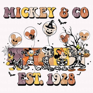 Retro Halloween SVG, Halloween Mouse And Friend Svg, Spooky Season Svg, Trick Or Treat Svg, Halloween Masquerade, Halloween Trendy Shirt Png