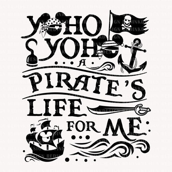 Pirate's Life For Me Svg, Mouse Pirate Svg Cruise Trip Svg, Family Trip Svg, Mouse Anchor Svg, Vacay Mode Svg, Family Shirt Trip Svg