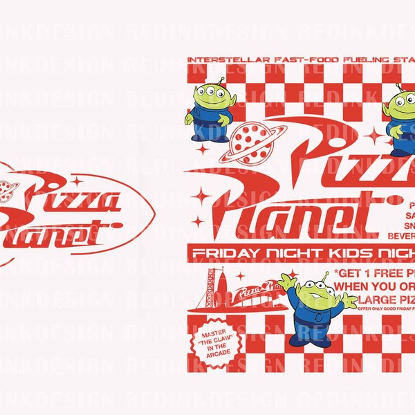 Pizza Aliens PNG, Story About Toys Png, Green Aliens Png, Foods And Drinks Png, Pizza Box Party Png, Pizza Restaurant Png, Digital Download