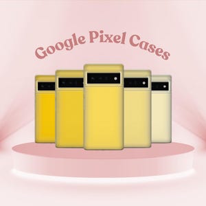Minimalistische telefoonhoes gele hoes geschikt voor Google Pixel 9, Pixel 8, Pixel 7, Pixel 6 Pro, 6A, 6, 5, 4, iPhone 16 Pro Max, 15, 14, 13, 12