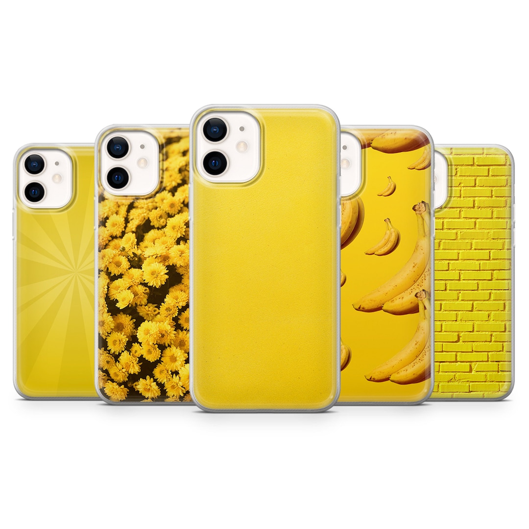 Yellow Phone Case Sunflower Field Cover Fit for iPhone 15 Pro, 14, 13