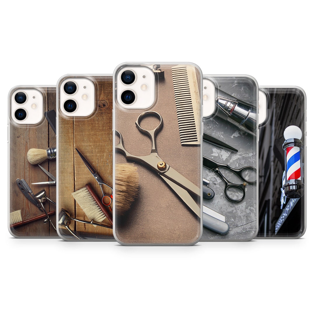 Barber Phone Case Hair Stylist Cover Fit for iPhone 15 Pro, 14, 13, 12
