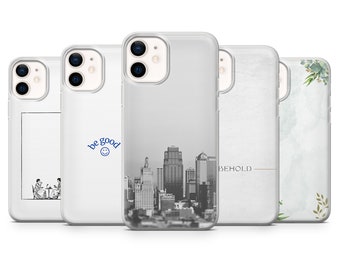 Coque blanche esthétique pour iPhone 15 Pro, 14, 13, 12, 11, XR, 8+, 7 et Samsung S24, S23, A53, A51, Huawei P20, P30 Lite