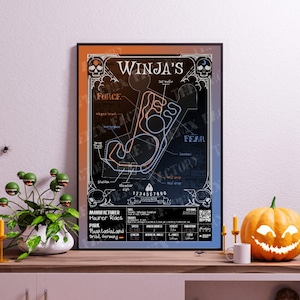 Winja's Fear & Force - PhantasiaLand | Maurer Rides : Rollercoaster Layout Poster