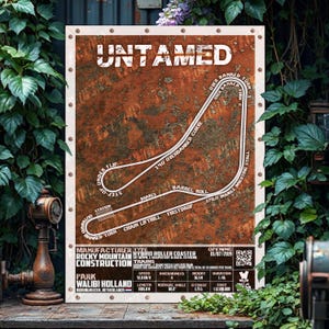 Untamed - Walibi Holland | R.M.C : Rollercoaster Layout Poster