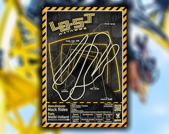 Lost Gravity - Walibi Holland X Mack Rides : Rollercoaster Layout