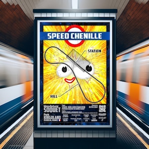 Speed Chenille - Kingoland | Soquet : Rollercoaster Layout Poster