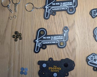 3-in-1 Badge Accessories : Magnets, Screw-Rivet and Keychain Ring