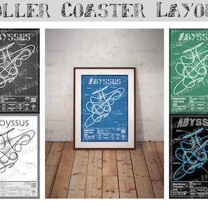 Abyssus - Energylandia | Vekoma : Rollercoaster Layout Poster