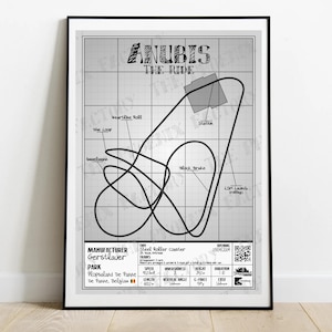 Anubis The Ride - Plopsaland De Panne | Gerstlauer : Rollercoaster Layout Poster