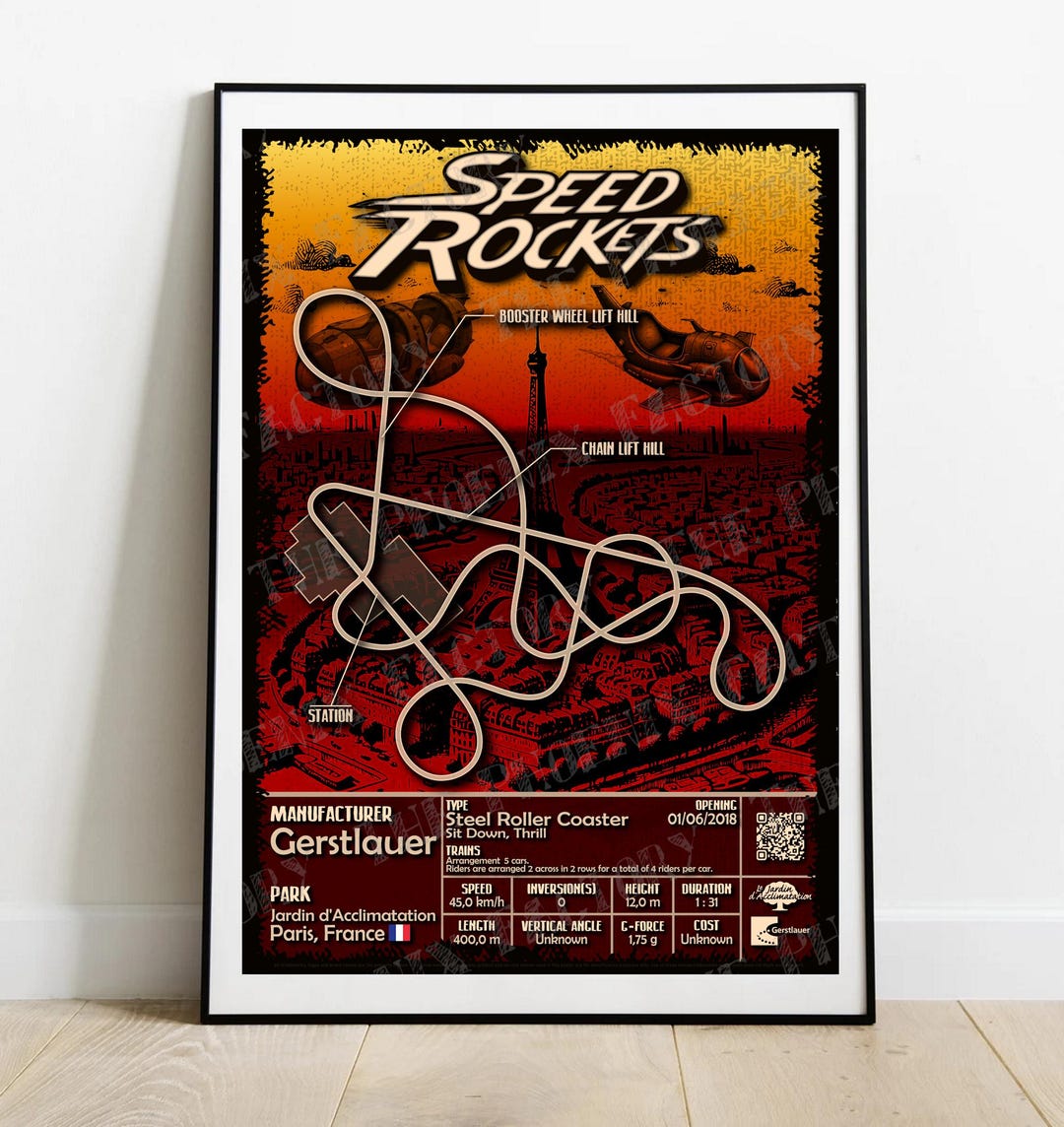 Speed Rockets Colour Speed Rockets - Jardin D'acclimatation | Gerstlauer : Rollercoaster ...