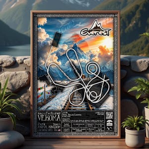 Expedition Everest - Disney's Animal Kingdom | Vekoma : Rollercoaster Layout Poster