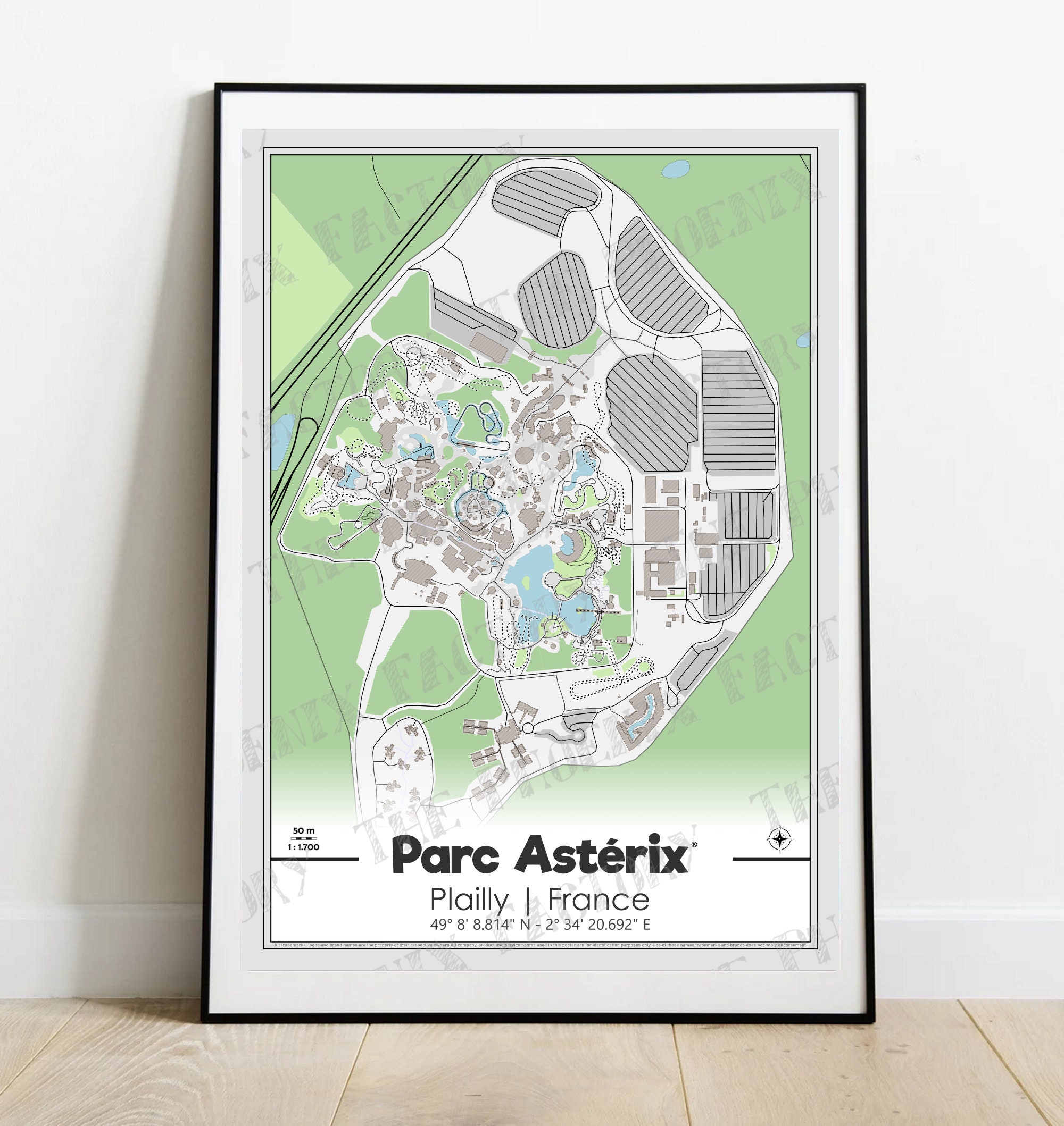 Parc Astérix : Customizable Minimalistic Plan - Etsy