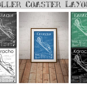 Karacho - Erlebnispark Tripsdrill | Gerstlauer : Rollercoaster Layout Poster
