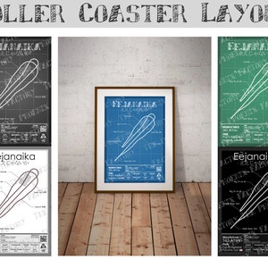 Eejanaika (ええじゃないか) - Fuji-Q | S&S Worldwide : Rollercoaster Layout Poster