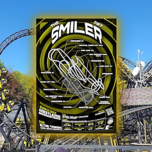 The Smiler (SW7) - Alton Towers | Gerstlauer : Rollercoaster Layout Poster