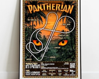 Pantherian / Intimidator 305 - Kings Dominion | Intamin: Achterbahn-Layout