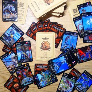 Boosters de 6 Cartes de Rollercoaster à Collectionner - Theme Park Treasures - Serie Alpha - Metrics